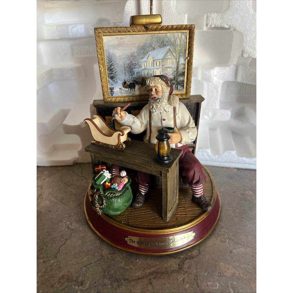 2003 The Gift of Christmas Thomas Kinkade Light Up Santa # 88686